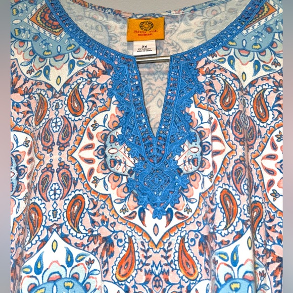 Ruby Rd. Medallion Print Top - Picture 3 of 7